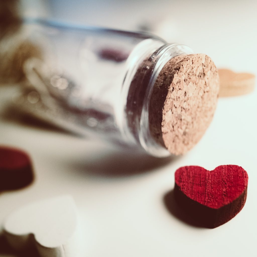 heart health symbol and medication